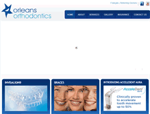 Tablet Screenshot of orleansorthodontics.com